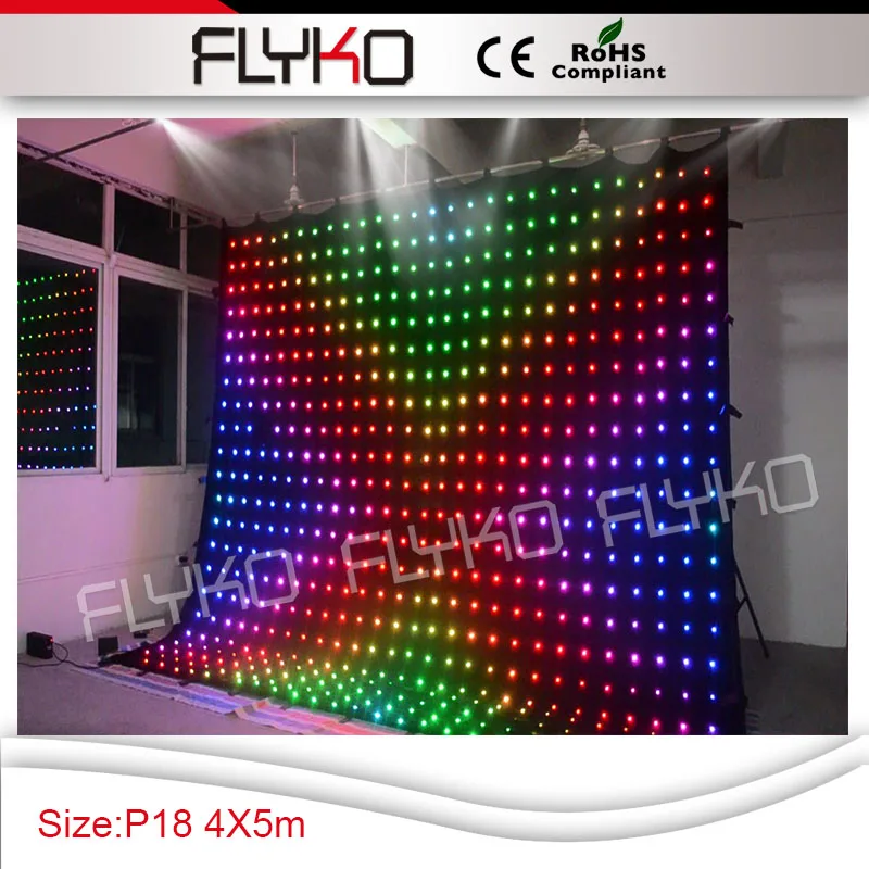 

Fashionable new LED display P180mm led backdrop curtain 4m x 5m