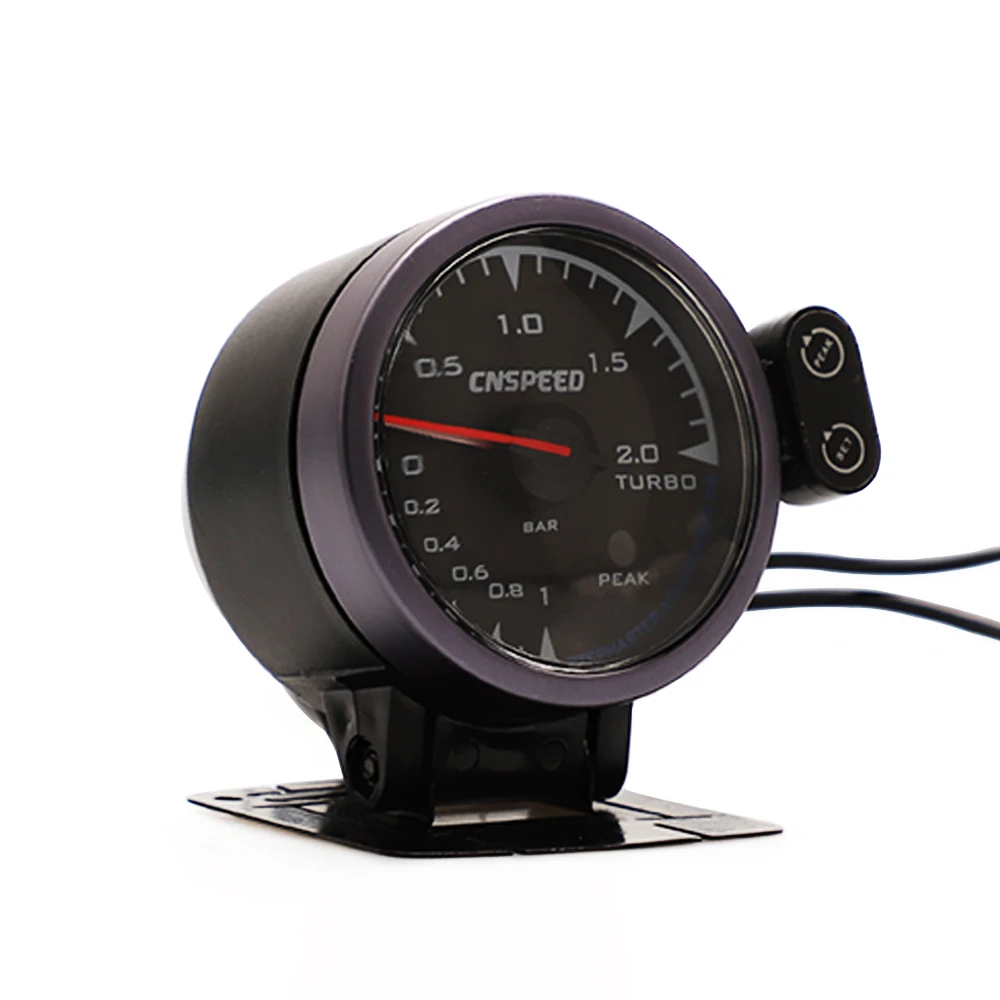 

CNSPEED 60mm 7 Colors LED 12V BAR Turbo Boost Gauge Meter Sensor POD Universal For Honda Car Boost Turbo Meter Auto Gauge