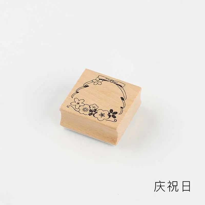 Вишневый цвет и кошка серии Деревянный штамп DIY Ремесло Деревянные и резиновые штампы для канцелярских принадлежностей Скрапбукинг Стандартный штамп YZ004 - Цвет: 5