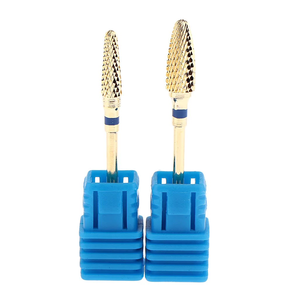 2pcs Electric Carbide Nail Art Drill File Bit Set Professional Manicure Drill Bits