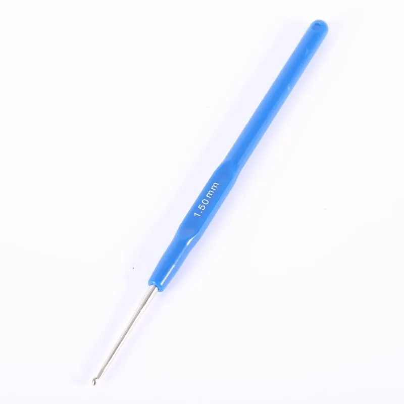 10 шт./лот полезные Вязание инструменты спицы Синий Ручка крючком имитация Кокс крючком