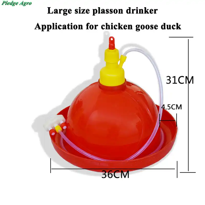1 Set Plasson Broiler Bell Duck Chicks Drinking Water Filter