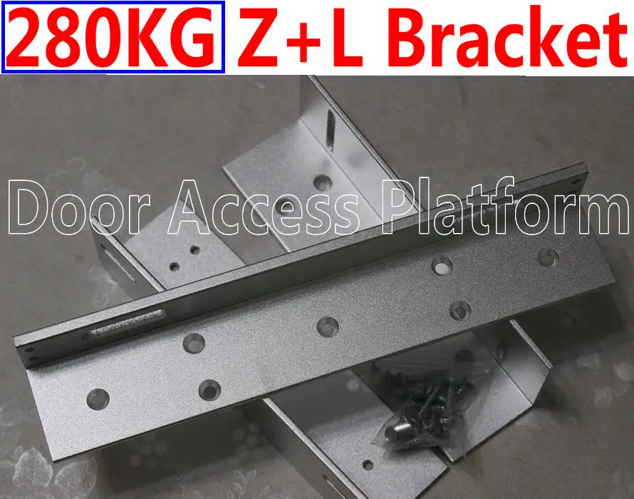 280KG MAGNETIC Lock's Z+L Bracket Stainless steel DOOR LOCK Z&ampL 600LBS FOR door home factory ACCESS control lock | Безопасность и