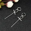 Korea Star Punk Earrings Hipster Rock Men Women Long Chain Hip-hop Stainless Steel Ear Clip Street Pop Stud Earring Guys Jewelry ► Photo 3/6