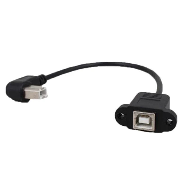 1 шт. правый угол Тип USB B &quotпапа&quot в Женский принтер Панель для крепления на