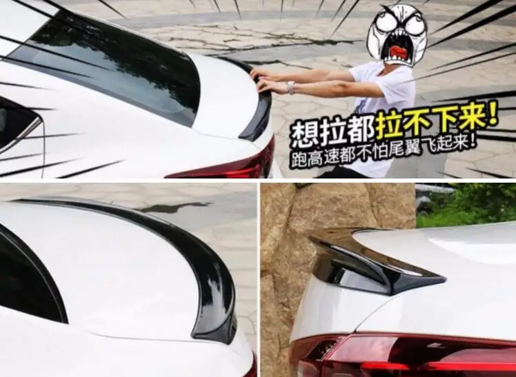 

ABS plastic primer color rear tail box wing spoiler auto parts for Mazda 3 Axela sedan 4 doors 2014 2015 2016 2017