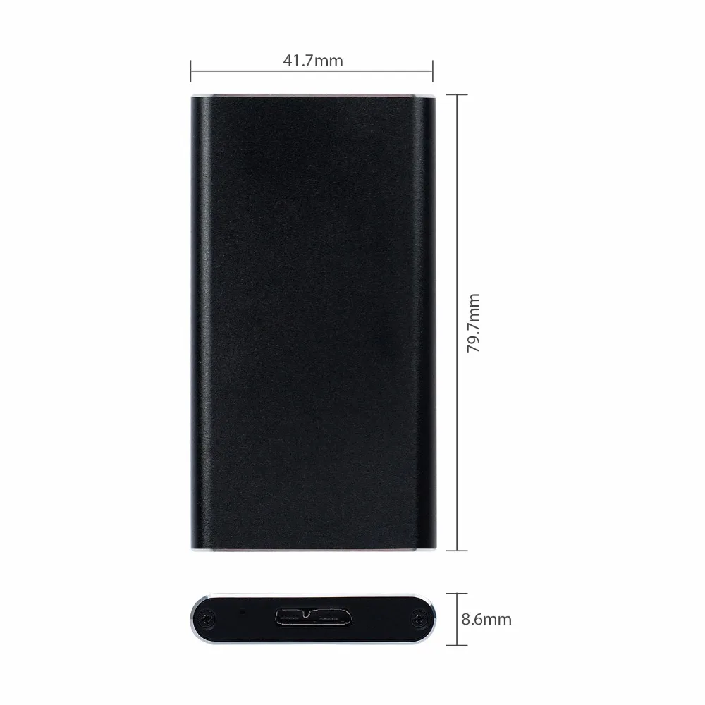 YUNCLOUD Expansion HDD диск MSATA к Micro B USB 3 0 внешний портативный мобильный бокс коробка