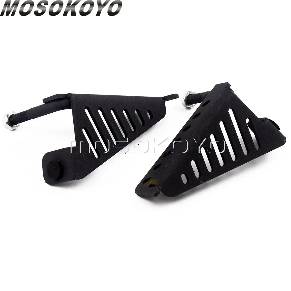 1 пара автомобиля педали дверные петли Передние Подножки для Jeep Wrangler Jk 2DR JKU 4DR 2007- Черный твердый стальной подножек Отдых педаль