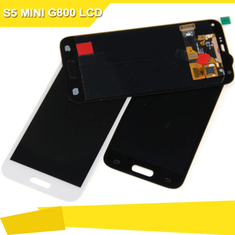 100% тестирование Super AMOLED для samsung S5 мини G800 ЖК-дисплей Дисплей G800F lcd экран с