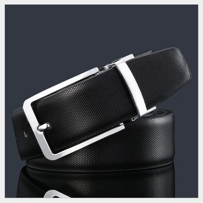 VOHIO male pin buckle belt buckle Youth double sided leather Rotating ...