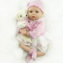 55 см силикона Reborn Baby Doll Игрушечные лошадки 2" новорожденный Обувь для девочек Brinquedos подарок на день рождения винил принцесса Куклы игрушка с Роскошные интимные аксессуары