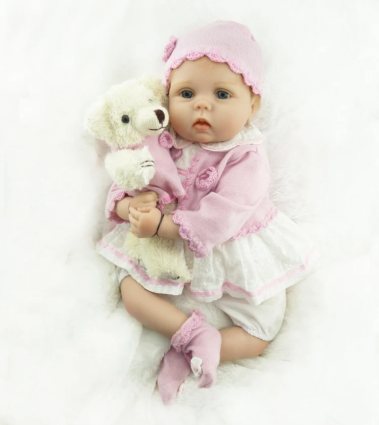 

doll reborn 22inch silicone dolls reborn baby alive for girl toys Birthday gift