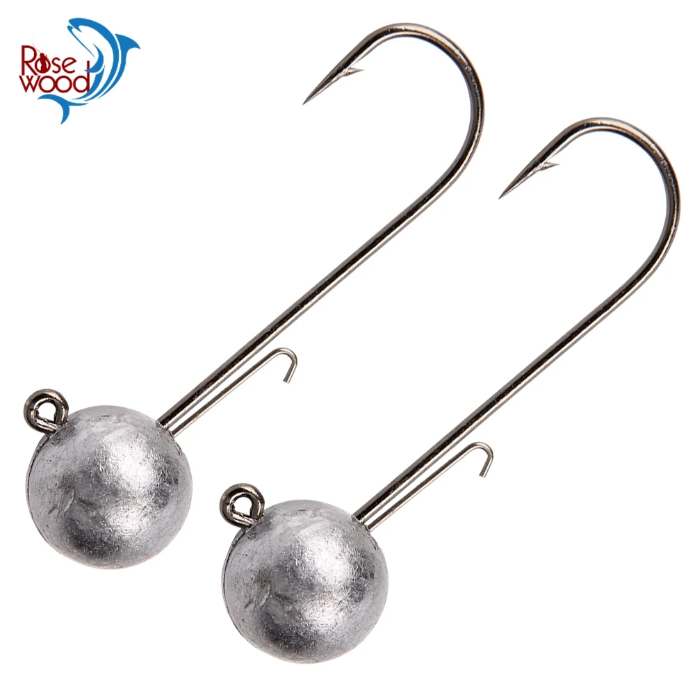 Палисандр 4 шт./лот свободный джиг крюк шарика 5g/7g/10g/14g червь Шад Jig Head колючие