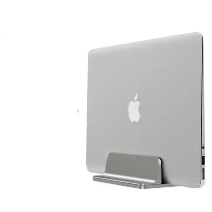 

Laptop stand vertical aluminum notebook ir desktop computer storage shelves