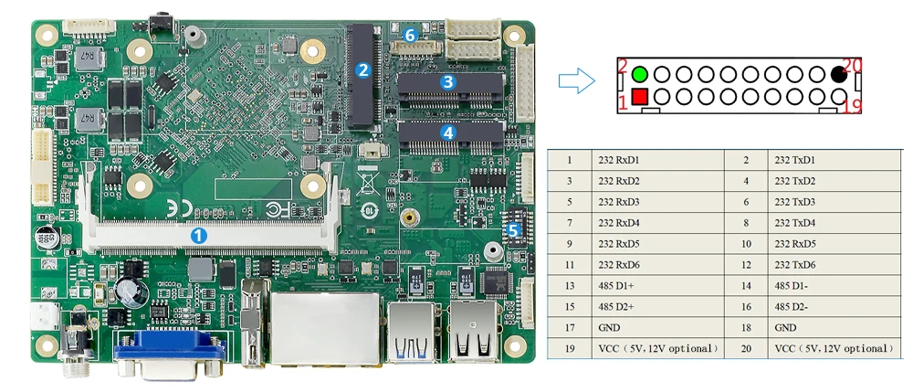 Без вентилятора i7-4500U мини-ПК Windows 8 GB Оперативная память 120 GB SSD двойной Gigabit Ethernet Wi-Fi 6 * RS232/485 8 * USB HDMI VGA промышленных Minipc