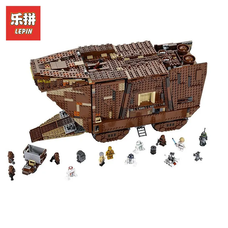 

New Lepin 05038 Star Force Awakens Sandcrawler Wars Compatible legoing 75059 Model Building Blocks Kids Toys As Christmas Gifts