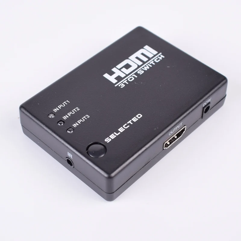 HDMI splitter с пультом дистанционного управления Мощность питания 3 способа порт вход