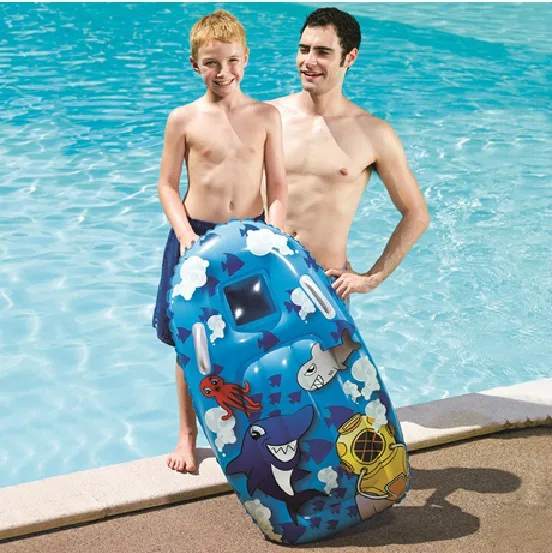 

Inflatable Children's Surfboard Swimming Kick Board Surfing Bodyboards Float Plate Beach Toys Water Entertainment