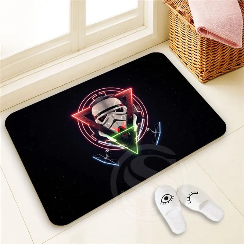 

Fashion boutique Custom star wars Doormat Home Decor 100% Polyester Pattern Door mat Floor Mat foot pad SQ00722-@H0683