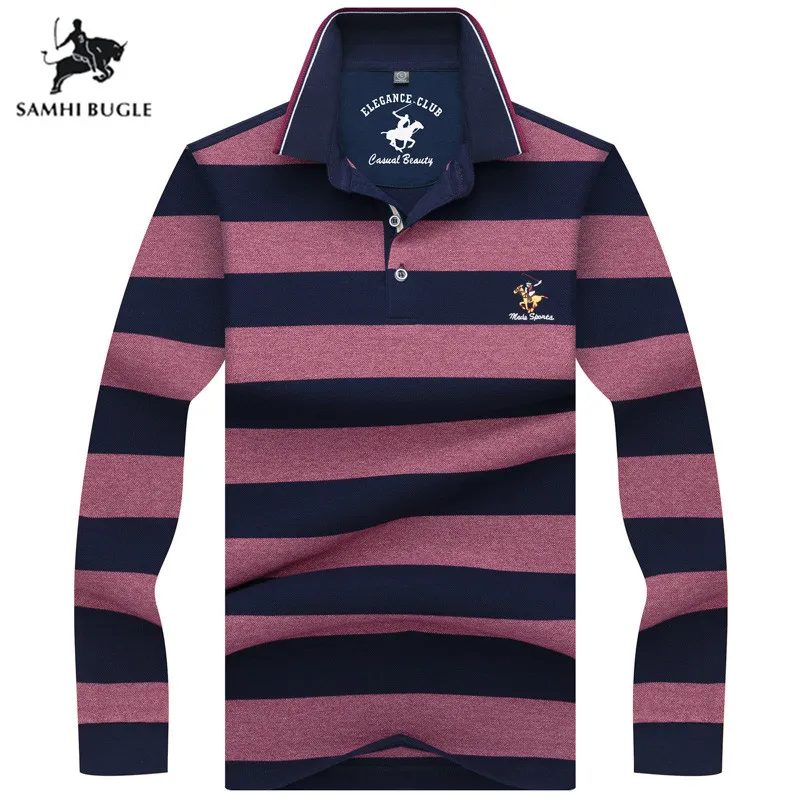 

2019 New Polo Hombre Shirt Men Fashion Collar shirts Long Sleeve Casual Polos Sweatshirts 100% Cotton Camisa Polos