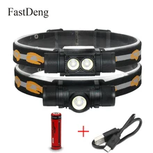 Светодиодный налобный светильник 1000LM 10 Вт T6, мини белый светильник, светильник-вспышка 18650, налобный фонарь D10 D25, налобный фонарь для кемпинга, рыбалки, охоты