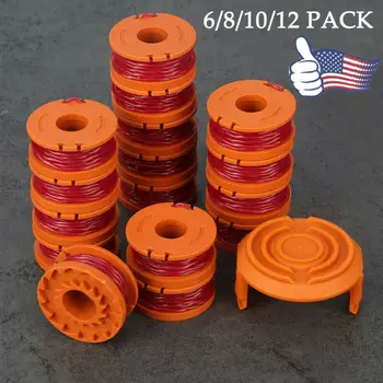

For WORX WA0010 Replacement Grass String Trimmer Spool Line Red 6/8/10/12 Pack