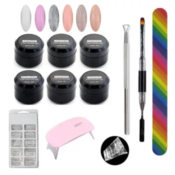 

Nail Fast Extension Gel Set UV Builder Gel Manicure Pusher Gel Polish Dryer UV Gel PEN Kit