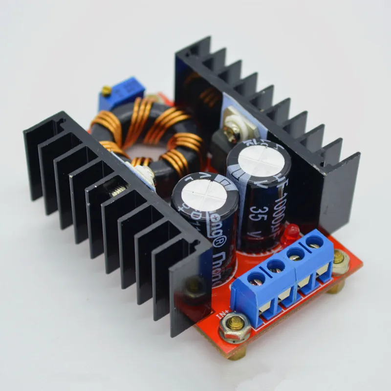 

Free shipping! Retail & Wholesale 150W Boost Converter DC-DC 10-32V to 12-35V Step Up Voltage Charger Module