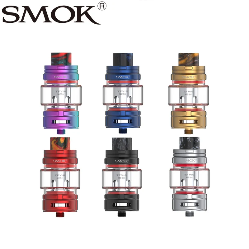 Оригинальный SMOK TFV16 бак 9 мл электронная сигарета распылитель 510 нить TFV 16 сетка катушки испаритель VS TFV12 принц Танк Vape