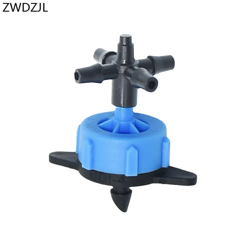 

8L 4-way DRIPPERS Cross arrow dropper water debit Regulator drip irrigation dropper Pressure Compensating Emitter 50PCS