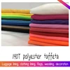 size 1*1.5 meter width Solid White Black Pink Blue cheap 190T polyester taffeta fabirc for thin lining  fabric ► Photo 1/6