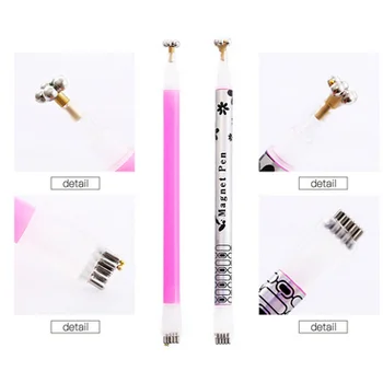 

by dhl or ems 500pcs Cat Eye Magnetic Stick UV Gel Dual-ended Magnet Pen Manicure Nail Art Tool DIY Polish UV Gel Painting new