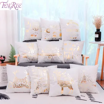 

FENGRISE Christmas Pillow Case Ornaments Christmas 2019 Santa Claus Merry Christmas Decor for Home New Year 2020 Drop Shipping