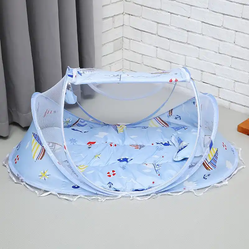 Moustiquaire Pour Lit De Bebe Pliable Tente D Insecte Fermeture Eclair Multifonction Coussin De Couchage Portable Pour Enfant Aliexpress
