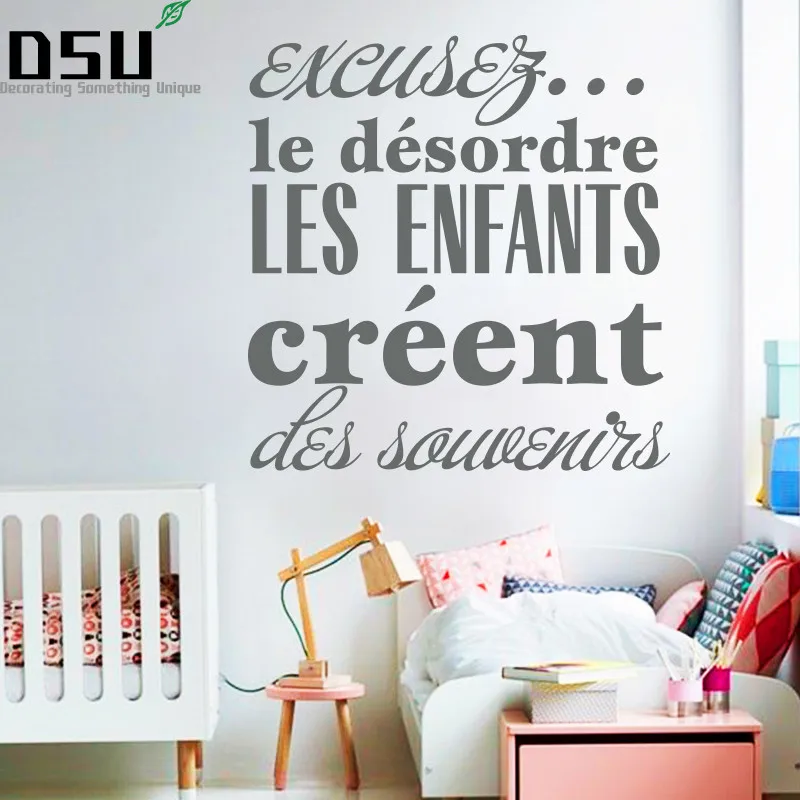 Art-Design-for-the-mess-the-children-create-memories-Wall-Sticker-French-Good-Memory-Home-Decor (3)