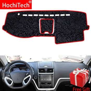 

Rose Pattern Non-slip Dashmat Dash Mat Dashboard Cover Pad Cover Carpet Car Sticker for GEELY EMGRAND EC7 2016 Car Styling