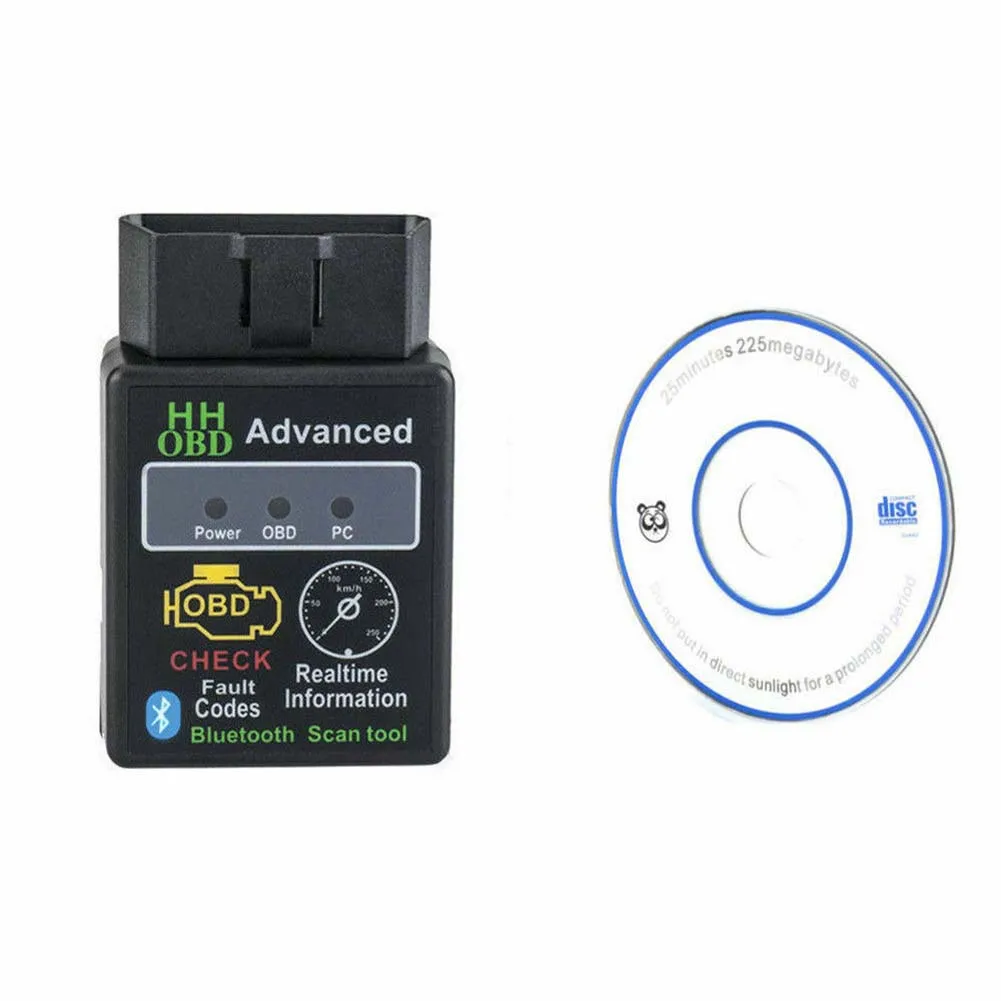 V2.1 ELM327 HH OBD 2 OBDII Автомобильный Bluetooth диагностический инструмент сканер интерфейса