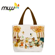 

Nuyu Women Casual Handbags Animal Prints Student Environmental Shopping bag Canvas Fashion Totes Ladies Lunch Bags 1910012