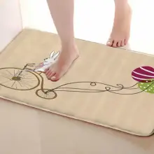 Коврик для ванной комнаты в стиле кролика, Забавный Противоскользящий коврик для ванной, аксессуары для душевой занавески, соответствующие вашей душевой занавеске