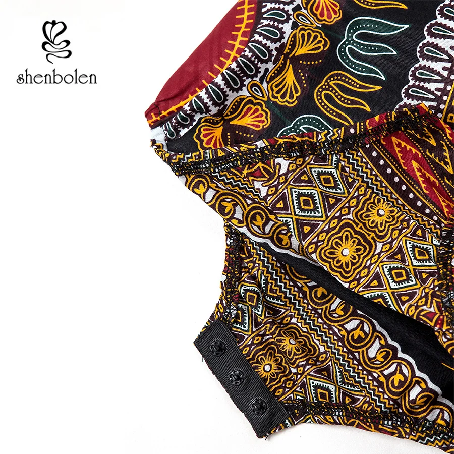 Дашики африканская детская одежда африканские Комбинезоны для детей принт Дашики традиционный Дашики хлопок Материал милая детская одежда