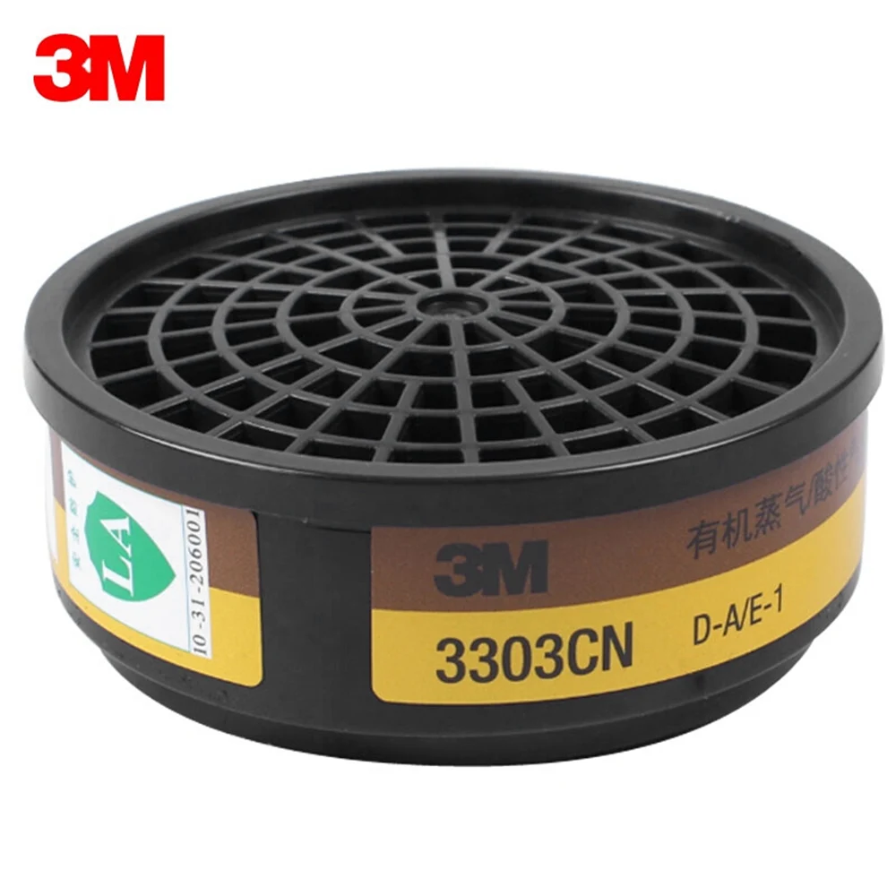 

3M 3303 Anti Dust Filter Organic Vapor Acid Gas Cartridge Filter for Gas Mask Respiratory Protection Use with 3M Mask 3200 /1200