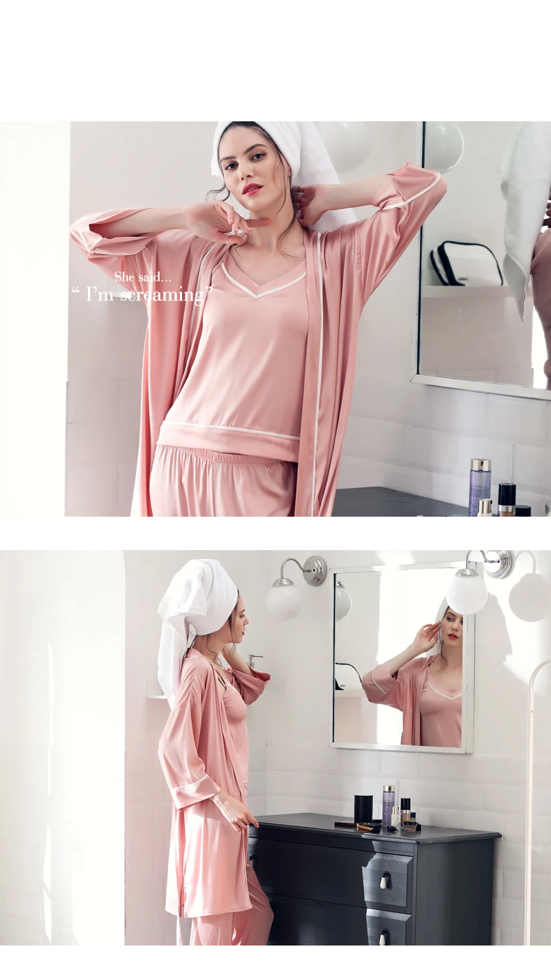 J & Q Новый женская пижама комплект атласная пижама женская ночной костюм плюс пижамы Для женщин Pijama Марка Ночная одежда домашняя одежда
