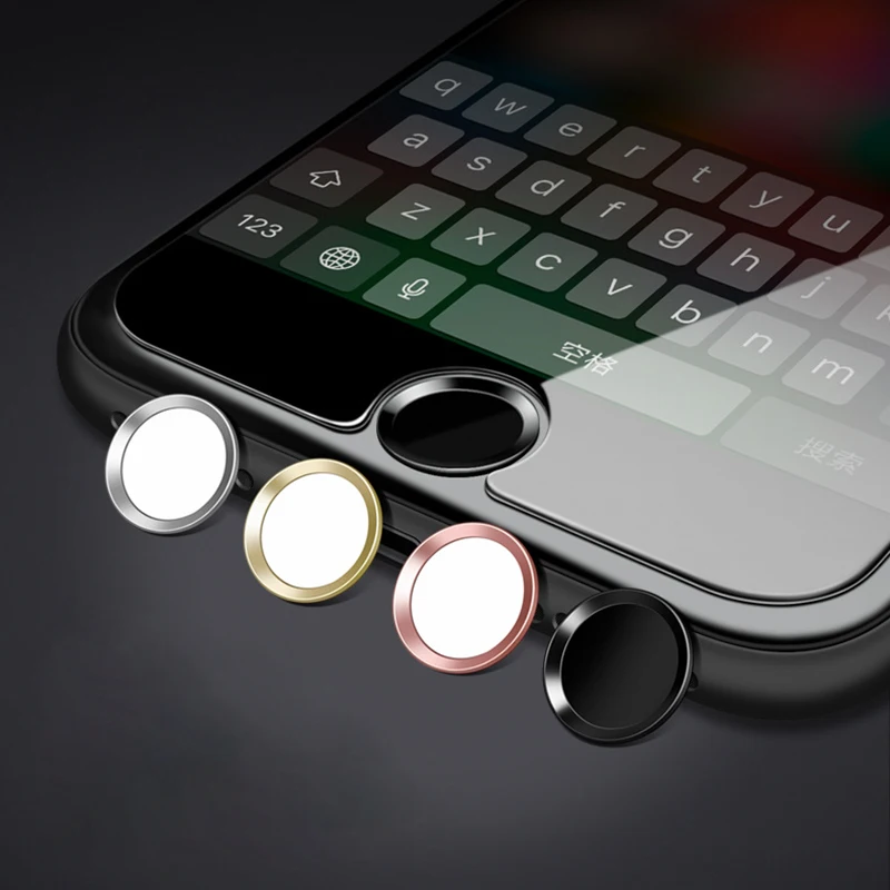 Роскошная домашняя кнопка наклейка защита для клавиатуры Keycap iPhone 5 S SE 6 6s 7 8 Plus X XS