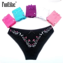 FUNCILAC женские трусики, сексуальное женское нижнее белье, хлопковые трусы, трусы для девочек, женское нижнее белье-шорты, бесплатная доставка,...