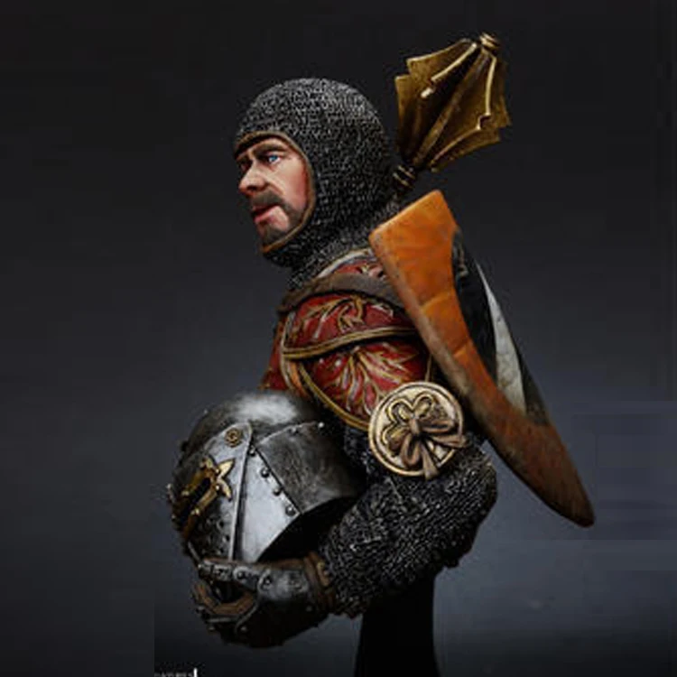 1/10 итальянский хорseman w/ Mace 14th c. модель из смолы бюст GK тема древней войны