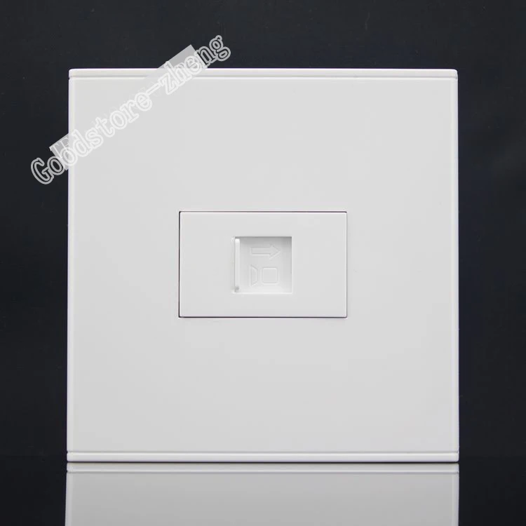 Wall Socket Plate Single One Port Network LAN CAT6 Outlet Panel Faceplate RJ45 Home