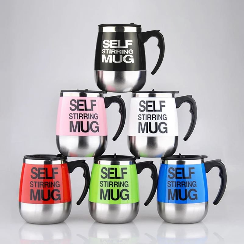

Smart Stainless Steel Self Stirring 450 ML Automatic Electric Coffee Lazy Self Stirring Auto Mixing Tea Coffee Cup