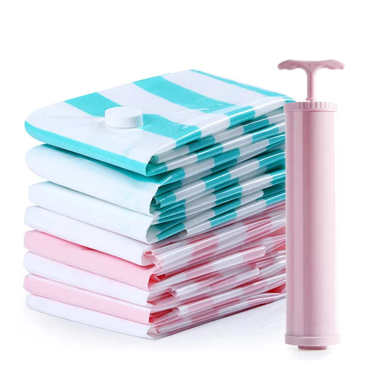

13Pcs/Set Vacuum Bag for Clothes Closet Organizer Compressed Organizer Bag Vacuum Clothing Storage Bag with Pump Saving Space