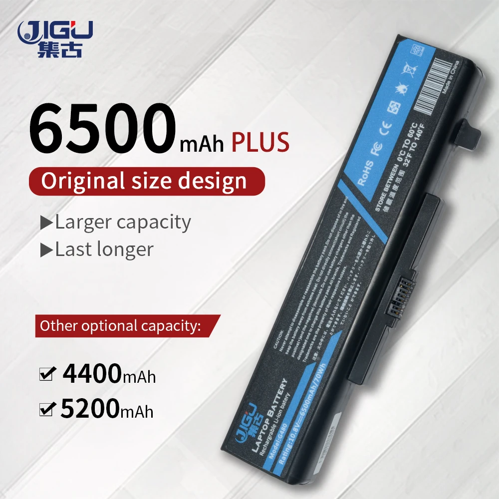 Аккумулятор JIGU для ноутбука Lenovo G480 G485 G585 G580 Y480 Y580 Z380 Z480 Z580 Z585 Z485 6 ячеек|laptop battery for
