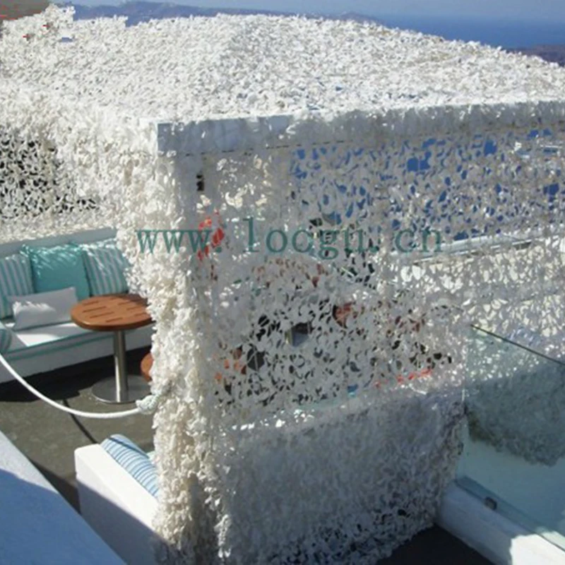 LOOGU E 1.5M*2M Pure White Camo Netting Snow White Camouflage